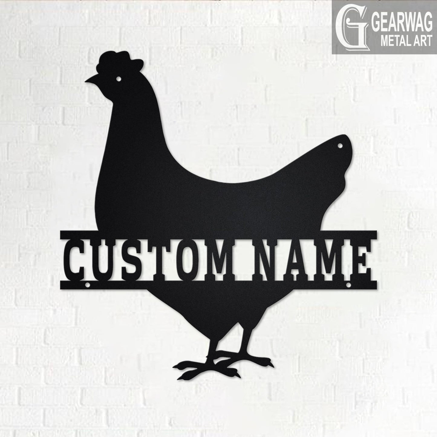 Custom Chicken Metal Wall Art With LED Light, Personalized Chicken Farm Name Sign Decoration For Room, Chicken Metal LED Decor, Chicken Farm